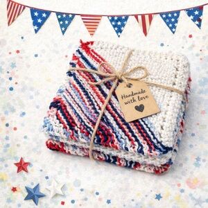 Bundle of 3 "American Stripe" Dish Cloths